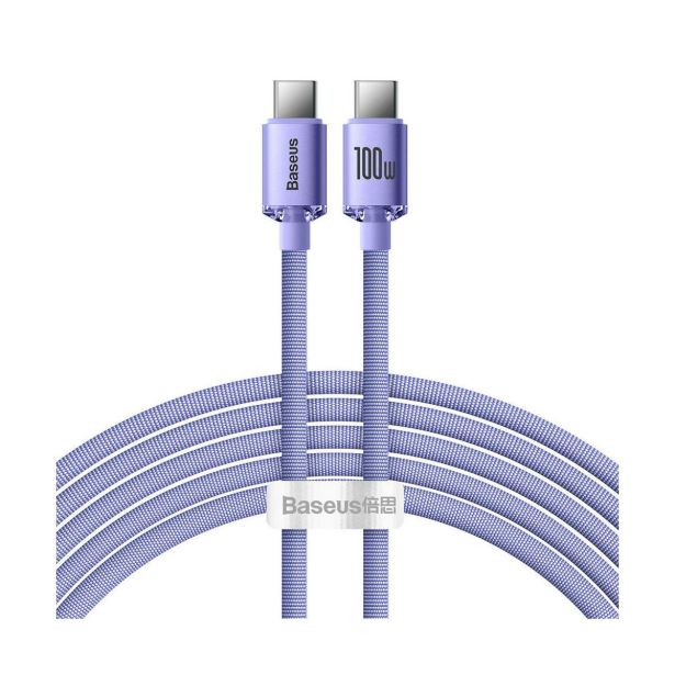 USB KABEL BASEUS KABEL USB-C/USB-C 2M 100W BASEUS VIJOLIČEN