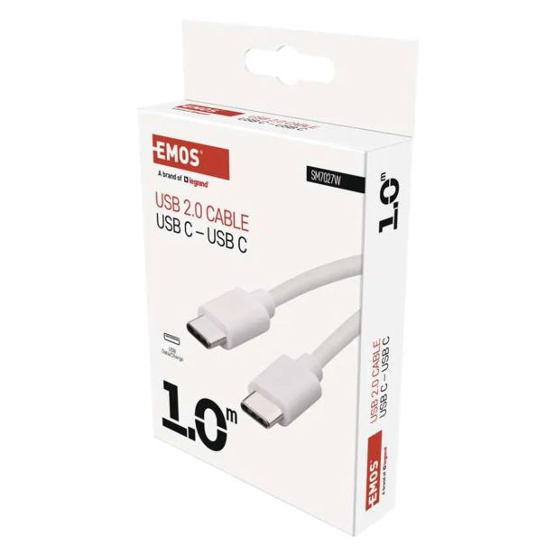 USB KABEL EMOS USB 2.0 C/M-C/M 1M BELA SM7027W