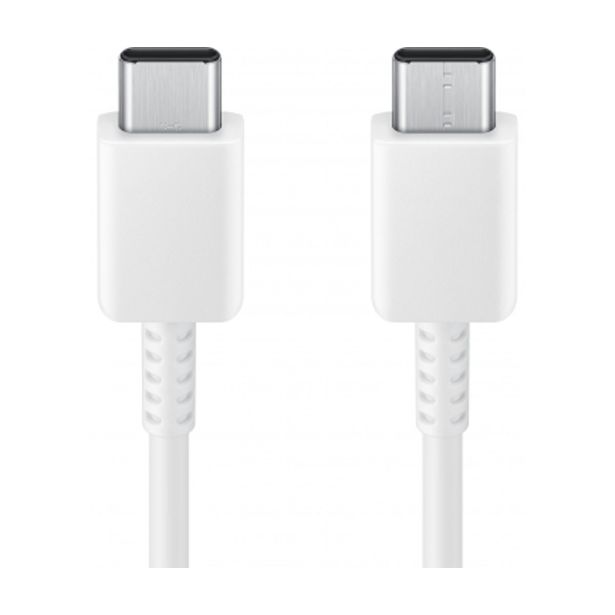 SAMSUNG PODATKOVNI KABEL EP-DX510JWE SUPER FAST CHARGE TYPE C NA TYPE C 100W 5A 1,8M - BEL (BLISTER)