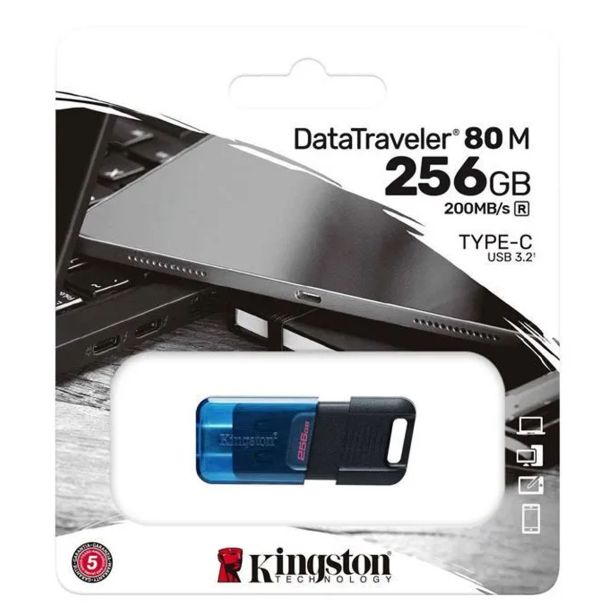 USB KLJUČ KINGSTON 256GB USB 3.2 DT80M/256GB USB-C