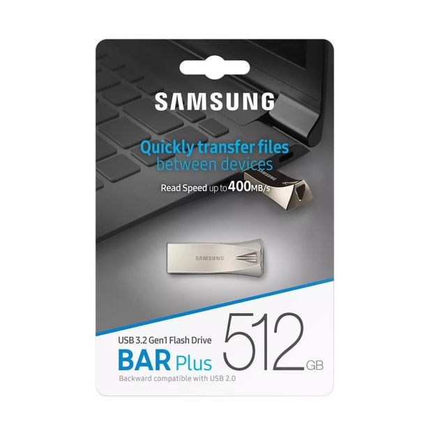 USB KLJUČ SAMSUNG BAR PLUS 512GB USB3.2 MUF-512BE3 CHAMPAGNE SI