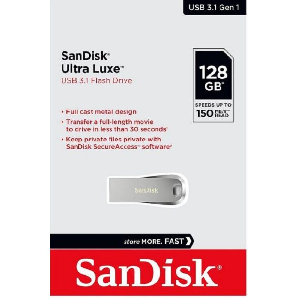 USB KLJUČ SANDISK SAN ULTRA LUXE USB 3.1 128 GB