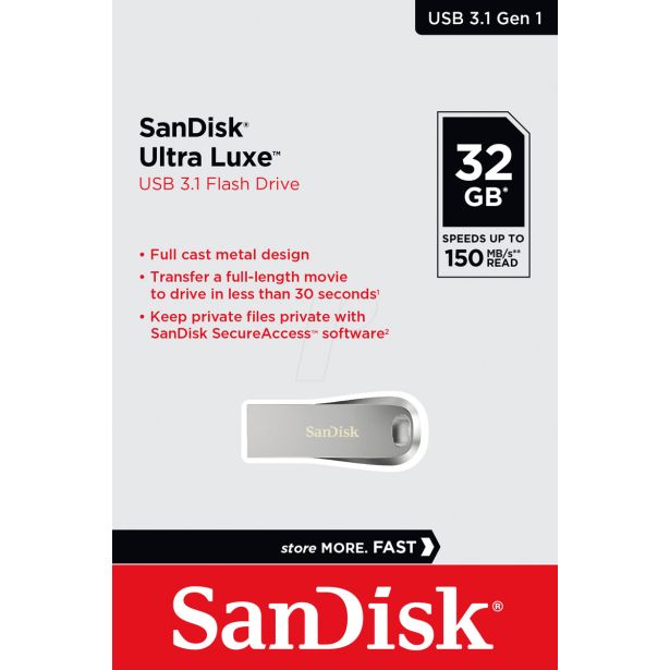 USB KLJUČ SANDISK SAN ULTRA LUXE USB 3.1 32 GB