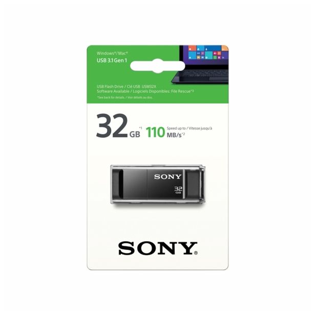 USB KLJUČ SONY USMGXB 32GB 3.0 ČRN