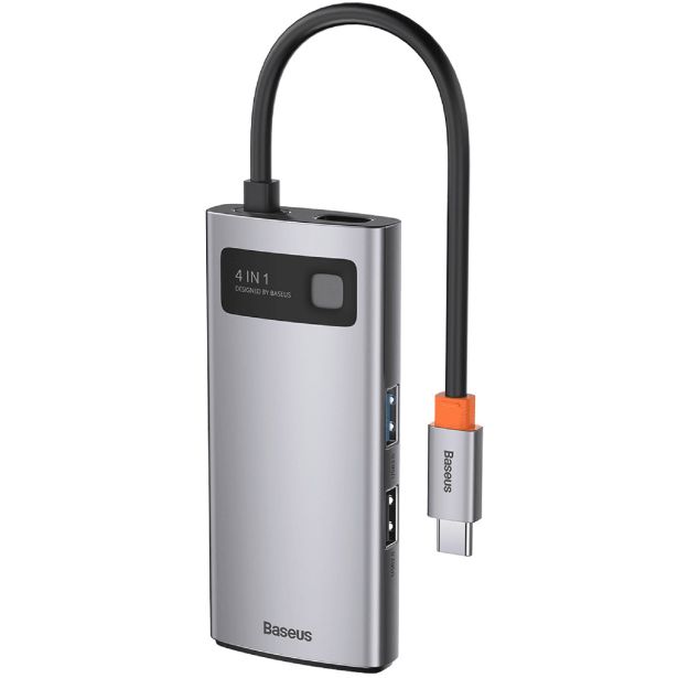USB RAZDELILEC (HUB) BASEUS HUB POSTAJA 4V1 USB-C BASEUS USB/HDMI/USB-C PD