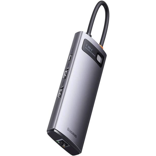 USB RAZDELILEC (HUB) BASEUS HUB POSTAJA 7V1 BASEUS METAL GLEAM
