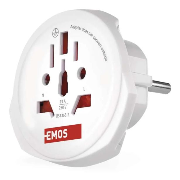 USMERNIK EMOS POTOVALNI ADAPTER P055E BEL