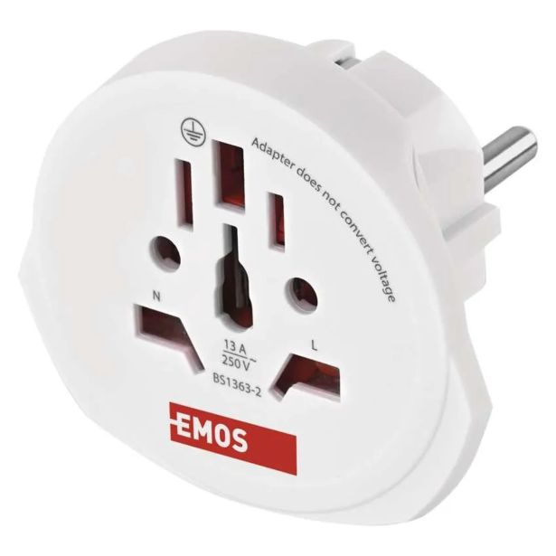 USMERNIK EMOS POTOVALNI ADAPTER P055E BEL