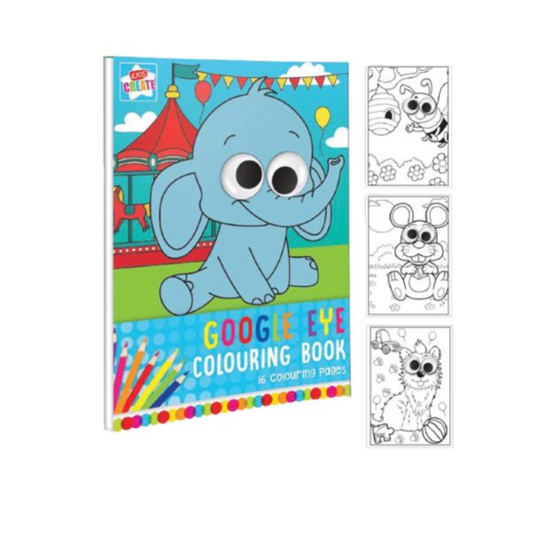 USTVARJALNI SET KIDS CREATE POBARVANKA MIGETAJOČE OČI