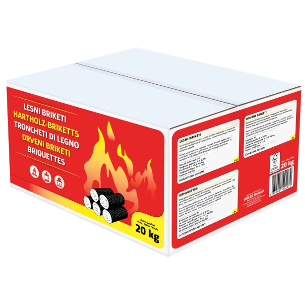 LESNI BRIKETI BIOLES HORIZONT V KARTONU, 10 KG