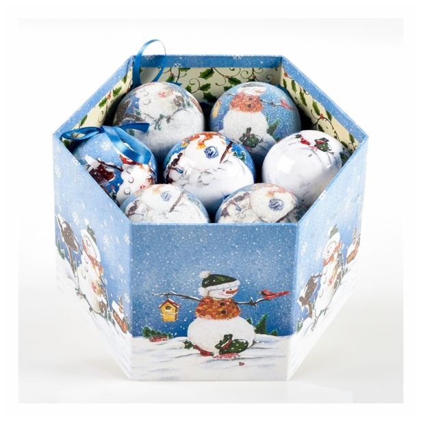 BUNKA IZ UMETNE MASE GLOSSTYLE V ŠKATLI 14 KOSOV 5 CM 7 POSUTIH, 7 GLADKIH