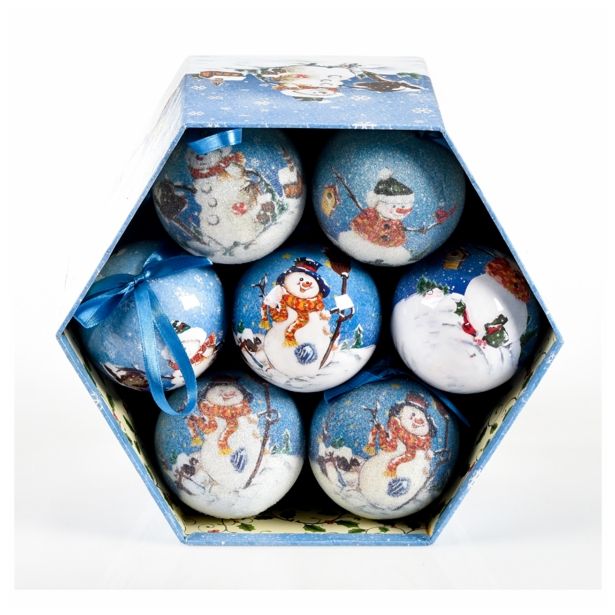 BUNKA IZ UMETNE MASE GLOSSTYLE V ŠKATLI 14 KOSOV 5 CM 7 POSUTIH, 7 GLADKIH