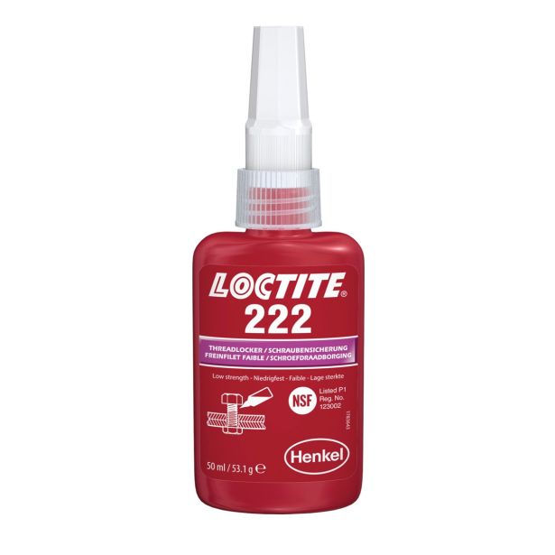LOCTITE 222 50 ML - IZDELEK ZA VAROVANJE VIJAKOV NIZKE TRDNOST