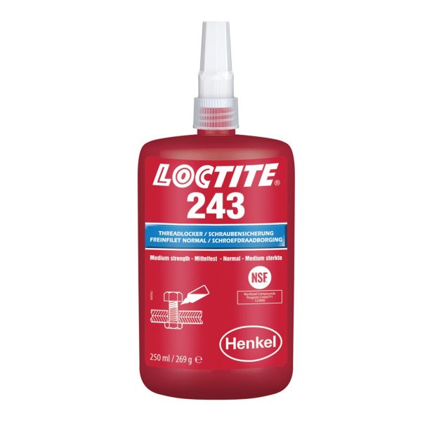 VAROVALO NAVOJNIH ZVEZ HENKEL ACM LOCTITE 243 BO 250ML HR/RO/SI/SK 250 ML