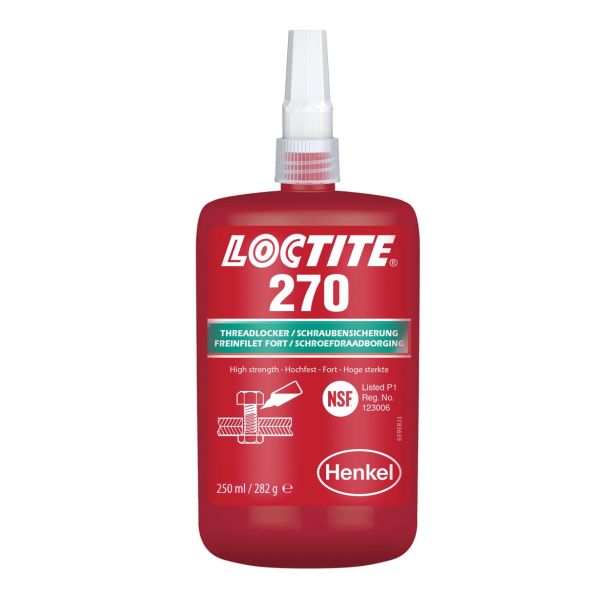 VAROVALO NAVOJNIH ZVEZ HENKEL ACM LOCTITE 270 BO 250ML CZ/HU/SI/SK 250 ML