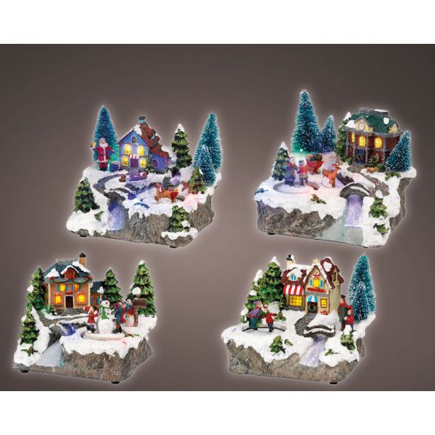 VASICA LUMINEO HIŠKA Z REKO 16X19X15 CM SORT