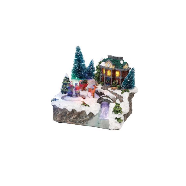 VASICA LUMINEO HIŠKA Z REKO 16X19X15 CM SORT