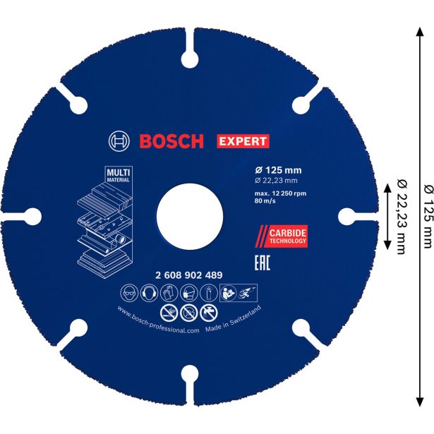 REZALNA PLOŠČA BOSCH EXPERT FI 125 MM 22.23 MM