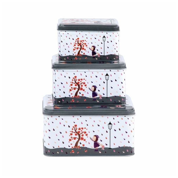 VEČNAMENSKA DOZA 14X14X8.1 CM DEKLICA KVADRATNA SREDNJA