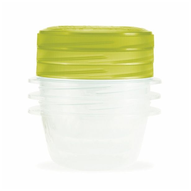 VEČNAMENSKA DOZA CURVER SET POSOD ZA SHRANJEVANJE TAKE AWAY 3X0.5L ZELENA