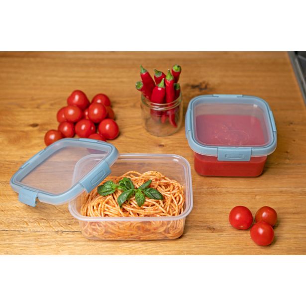 POSODA ZA SHRANJEVANJE CURVER 1.2 L SMART ECO FRESH SIVO MODRA