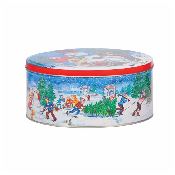 VEČNAMENSKA DOZA FI 17 CM X 8 CM ZIMSKI MOTIV