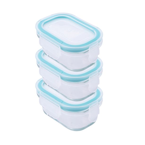 VEČNAMENSKA DOZA STEUBER 3X150 ML CLOC STEKLENA S PLASTIČNIM POKROVOM