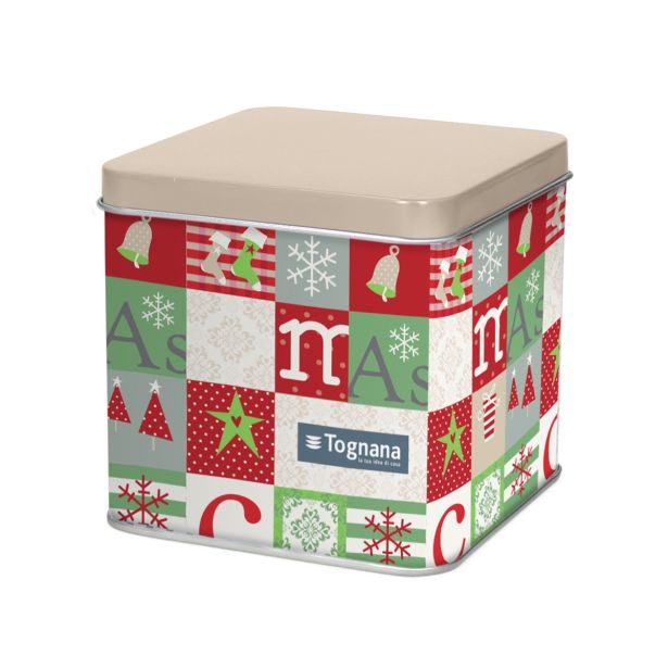 VEČNAMENSKA DOZA TOGNANA 10X10 CM KVADRATNA DOMUS PATCHWORK