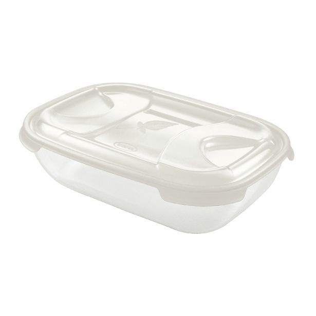 POSODA ZA SHRANJEVANJE TONTARELLI 2 L NUVOLA PRAVOKOTNA CREAM