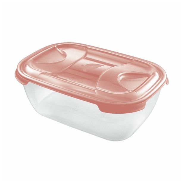 VEČNAMENSKA DOZA TONTARELLI 3 L NUVOLA PRAVOKOTNA CORAL TRANSPARENT