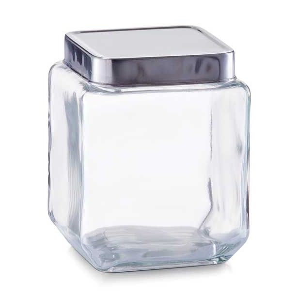 POSODA ZA SHRANJEVANJE ZELLER PRESENT 1100 ML KVADRATNA STEKLENA