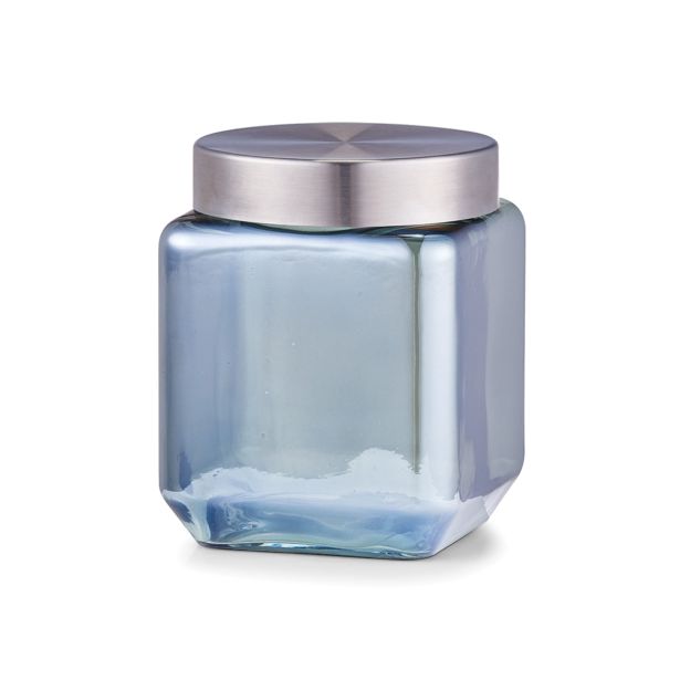 KOZAREC ZA SHRANJEVANJE "METALIC", 1200ML, MODRI