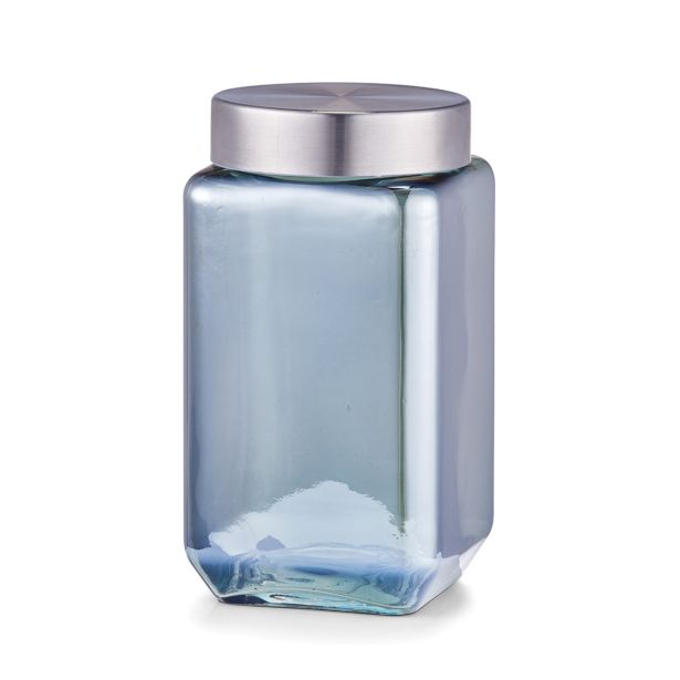 KOZAREC ZA SHRANJEVANJE "METALIC", 1550ML, MODRI