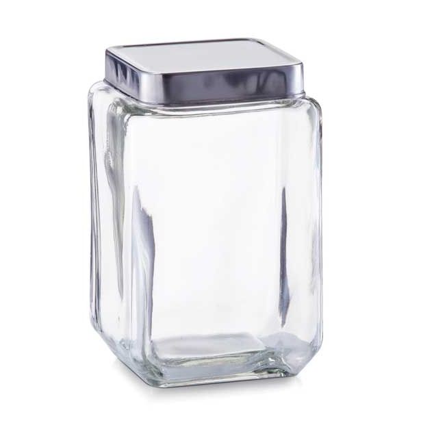 POSODA ZA SHRANJEVANJE ZELLER PRESENT 2000 ML KAVDRATNA STEKLENA