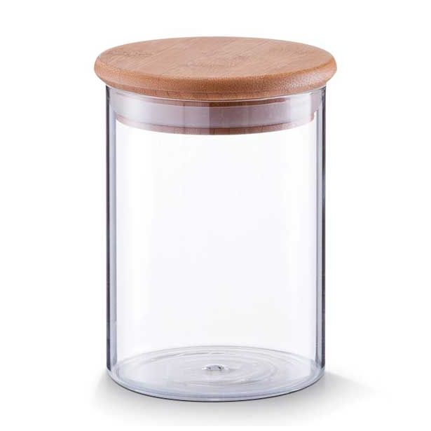 VEČNAMENSKA DOZA ZELLER PRESENT 750 ML STEKLENA Z BAMBOO POKROVOM