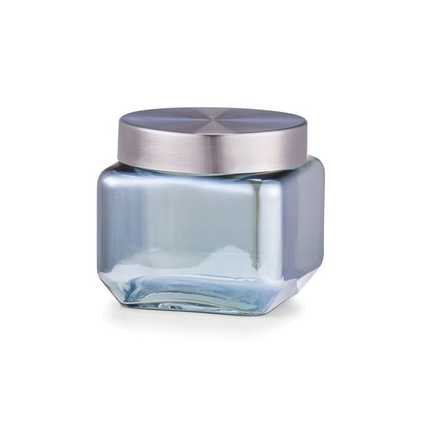 KOZAREC ZA SHRANJEVANJE "METALIC", 800ML, MODRI