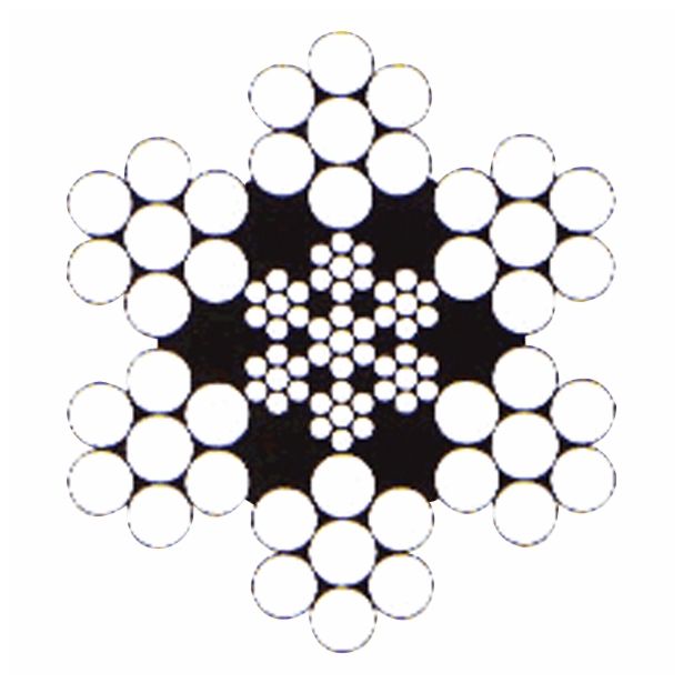 VEČNAMENSKA VRV 2 MM-DIN 3055-6X7+SE INOX 6 X 7 DIN 3055