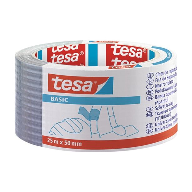 VEČNAMENSKI LEPILNI TRAK TESA BASIC 25M X 50MM