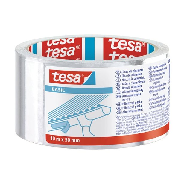 VEČNAMENSKI LEPILNI TRAK TESA BASIC ALU TRAK 10M X 50MM