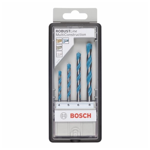 GRT. VEČNAMENSKIH SVEDROV BOSCH 4-5-6-8 MM 4 DELNA ROBUST LINE