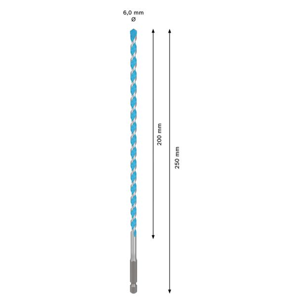 VEČNAMENSKI SVEDER BOSCH 6 X 200 X 250 MM