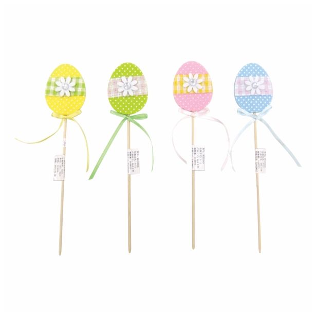 VELIKONOČNI PROGRAM GLOSSTYLE JAČEK 6X4.5 CM IZ FILCA NA LESENI PALČKI 20 CM