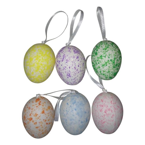 VELIKONOČNI PROGRAM GLOSSTYLE JAJČKA 3.5X5 CM 6/1 PASTELEN BARVE