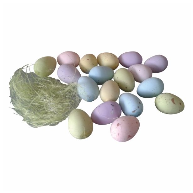 VELIKONOČNI PROGRAM GLOSSTYLE JAJČKA V TUBI 8X15 CM 4X3CM 18 KOS PASTEL BARVE