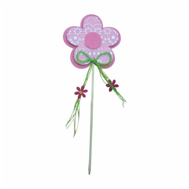 VELIKONOČNI PROGRAM GLOSSTYLE ROŽA FILC 8X8 CM NA PIKU RAZLIČNE BARVE