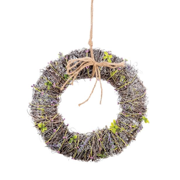 VELIKONOČNI PROGRAM GLOSSTYLE VENEC FI 32 CM VIJOLA VISEČI