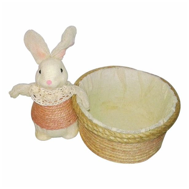VELIKONOČNI PROGRAM GLOSSTYLE ZAJČEK S KOŠARO SORTIRANO 21X15X17 CM SORTIRANO