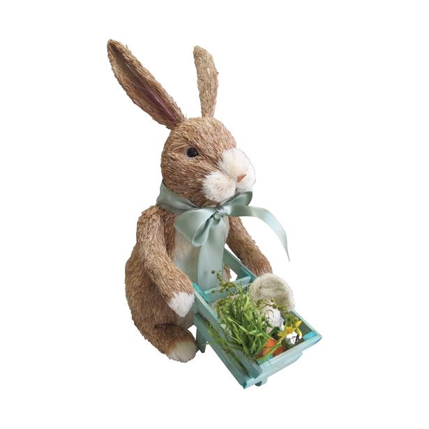 VELIKONOČNI PROGRAM GLOSSTYLE ZAJČEK S SAMOKOLNICO 40CM