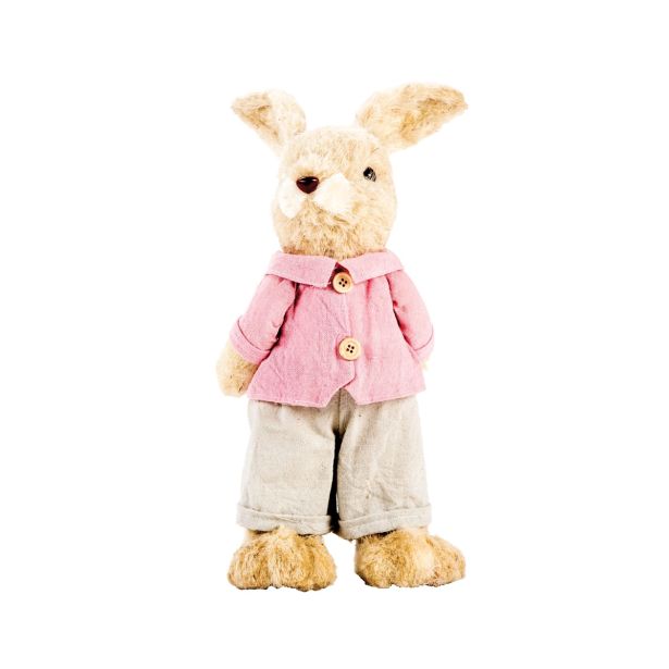 VELIKONOČNI PROGRAM GLOSSTYLE ZAJEC 37 CM IZ SLAME