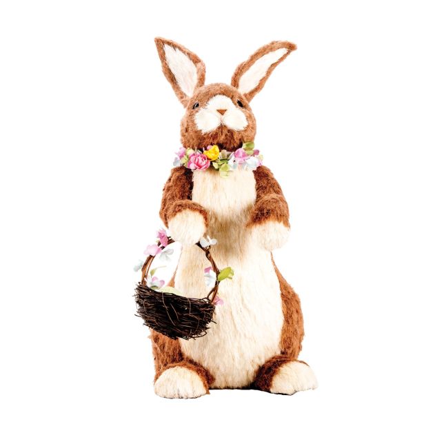 VELIKONOČNI PROGRAM GLOSSTYLE ZAJEC 57 CM S KOŠARO